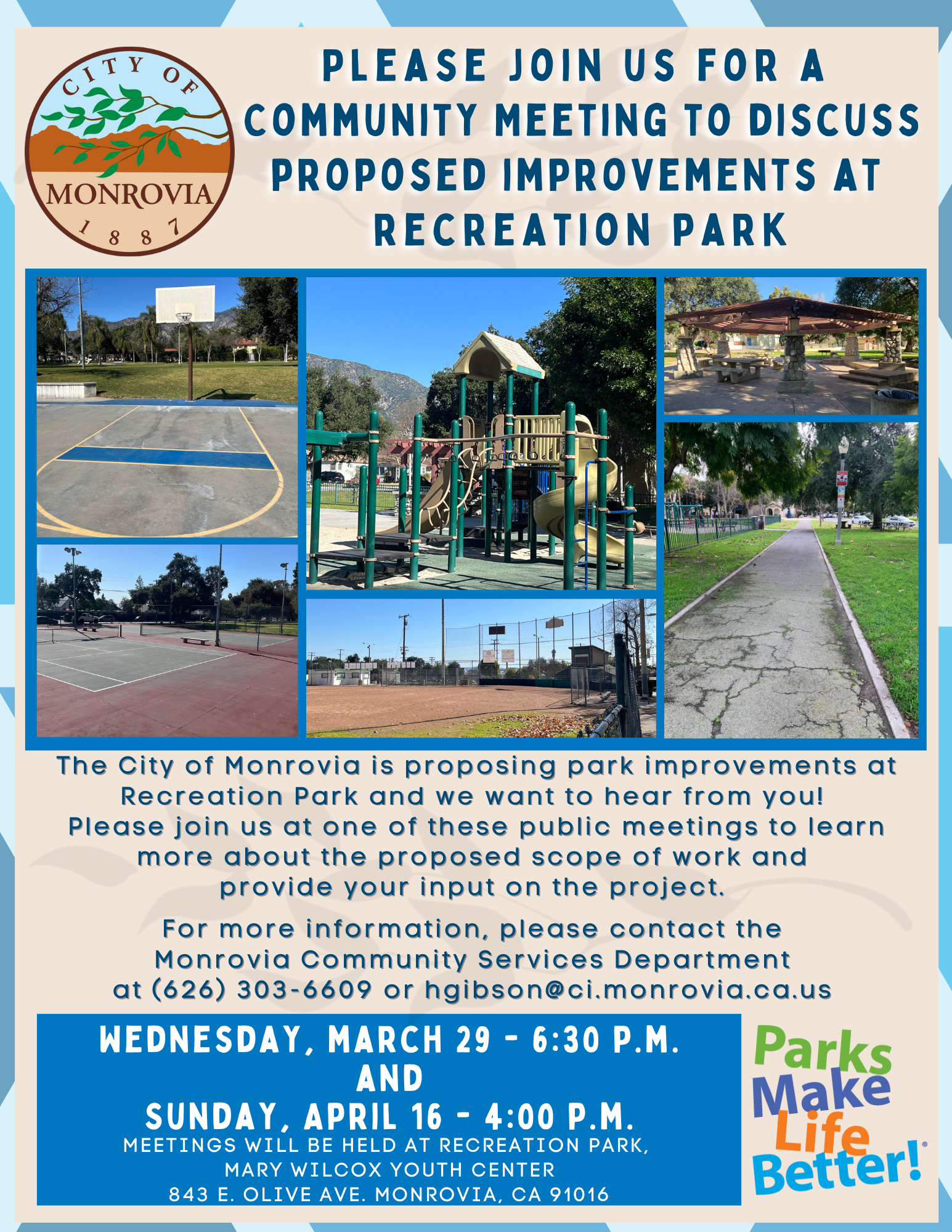 Recreation Park Community Meetings