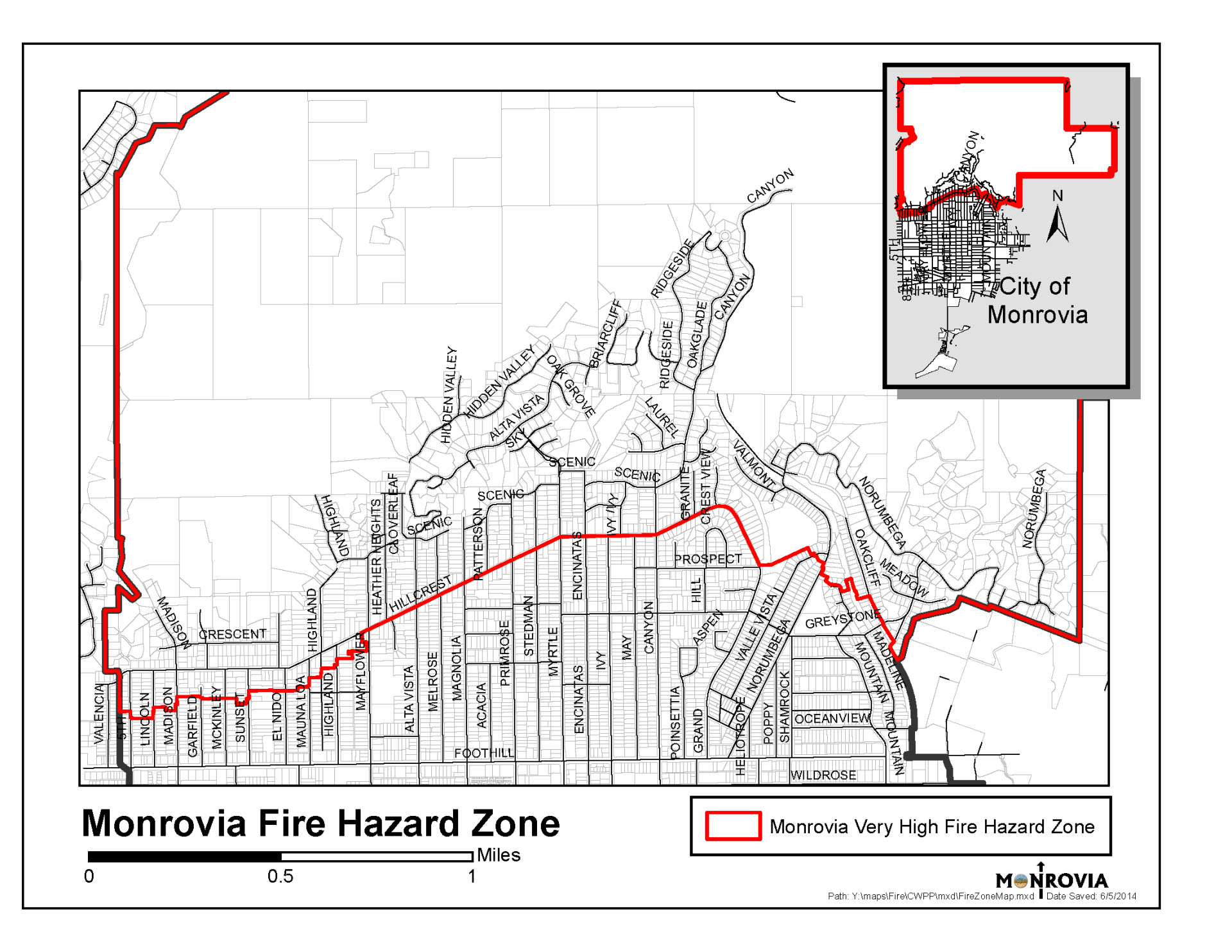 Fire Hazard Zone Map 2014j