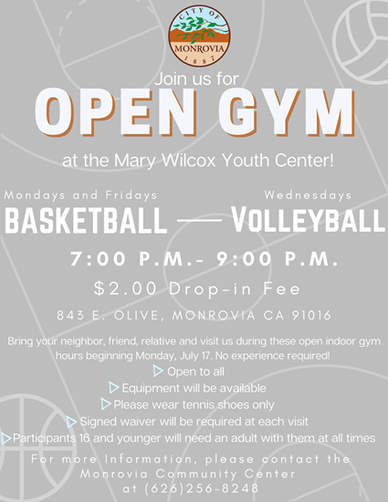 2023 Summer Open Gym