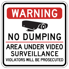 No Dumping Sign