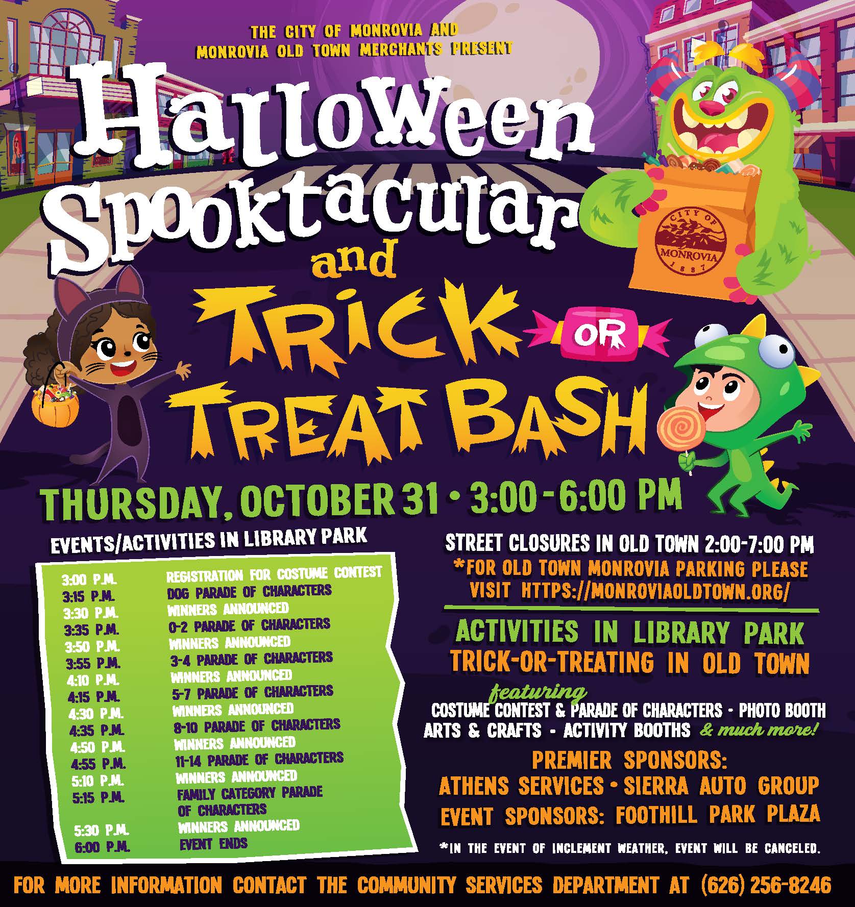 2024 Halloween Spooktacular Today Flyer