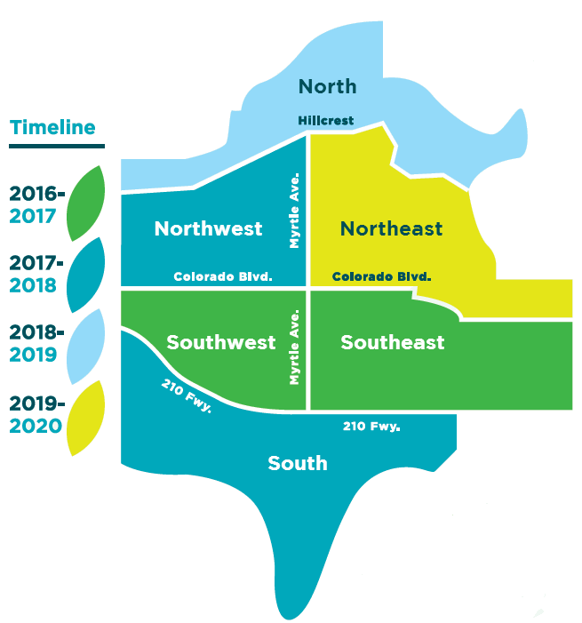 Monrovia Renewal Phasing Map